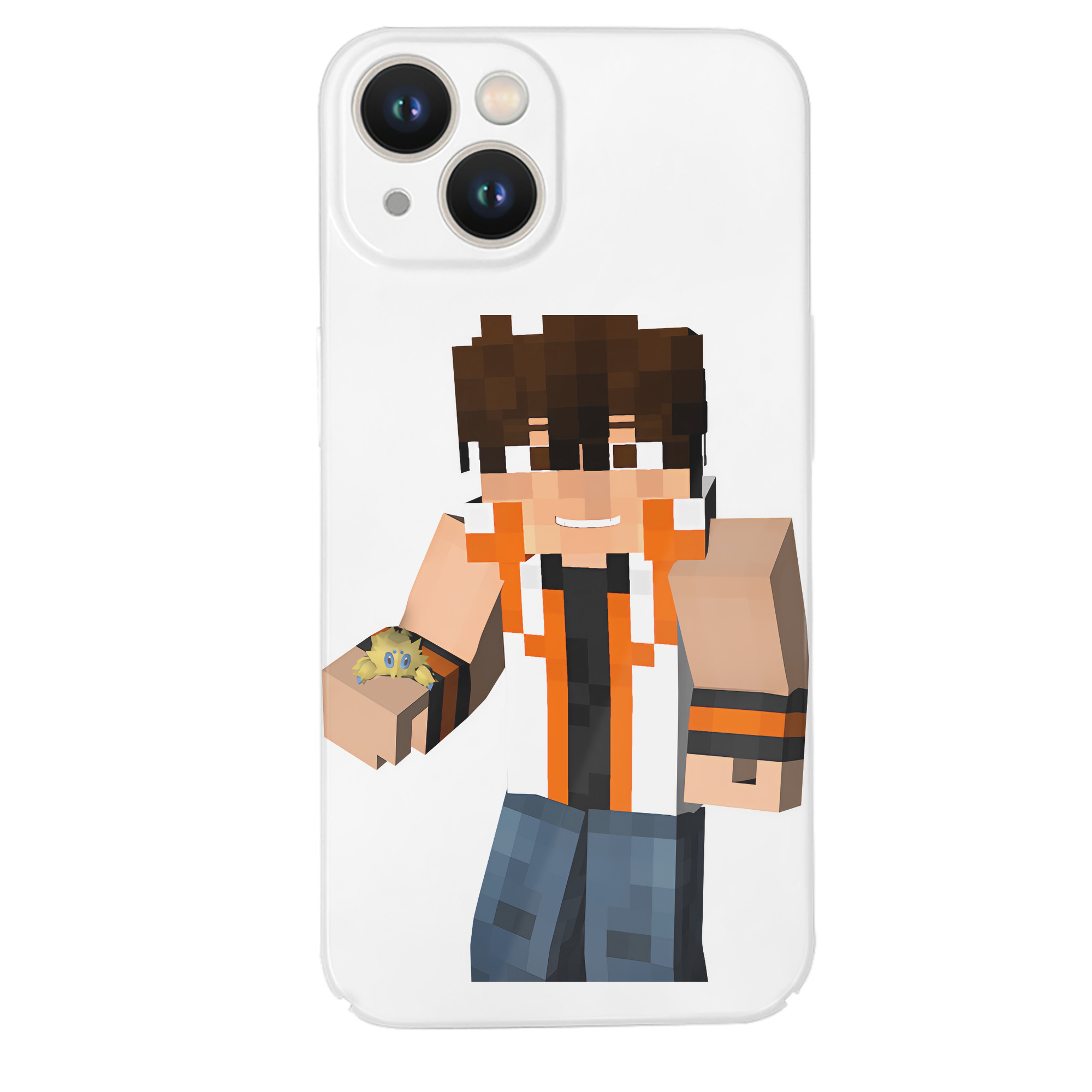 （画像用） マインクラフト ブロックの世界 Minecraft MC Block world 【iPhone 14シリーズ対応】ハードケース
